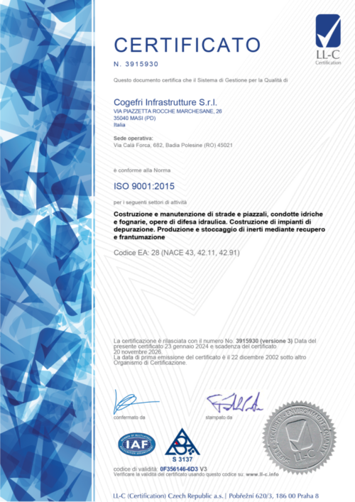 Certificazione ISO 9001